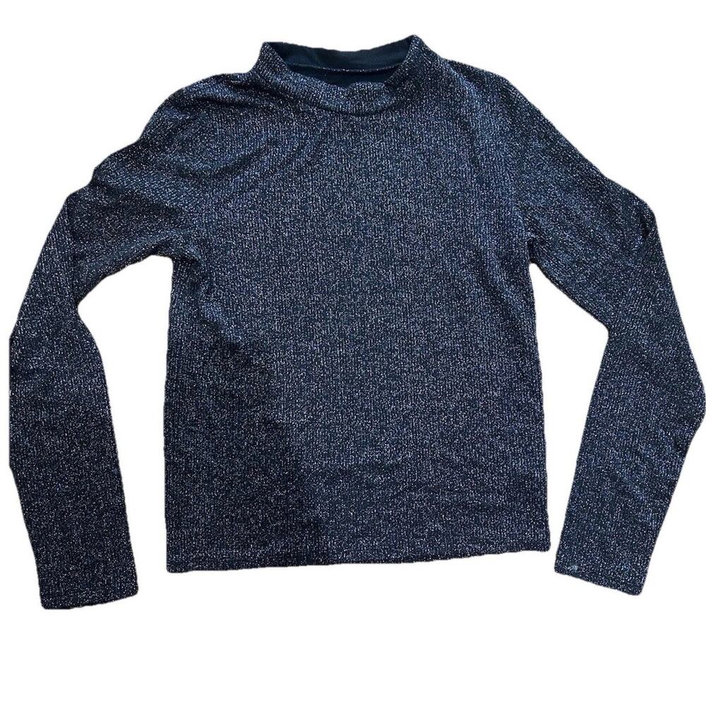 Justice‎ Girls Sweater Black Silver Sparkle 16/18